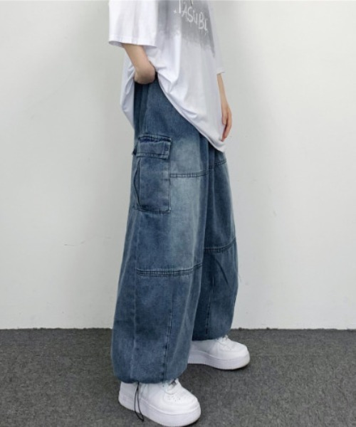 REBALANCE(リバランス)の「デニムカーゴパンツ ユニセックス(カーゴパンツ・レディース・B/A・MEDIUM/LARGE/SMALL/X-LARGE)」の9枚目の写真