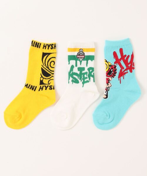 TAGGING MINI&BOX LOGO 3Pソックス（ソックス/靴下）｜HYSTERIC