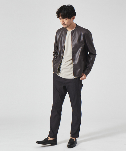 ABAHOUSE GRAY（アバハウスグレイ）の「【ハイパーストレッチ】ピンヘッド イージースラックス（スラックス・メンズ・ネイビー/グレイッシュベージュ/ブラック/ライトブラウン/グレー・48/50/46/44）」の6枚目の写真