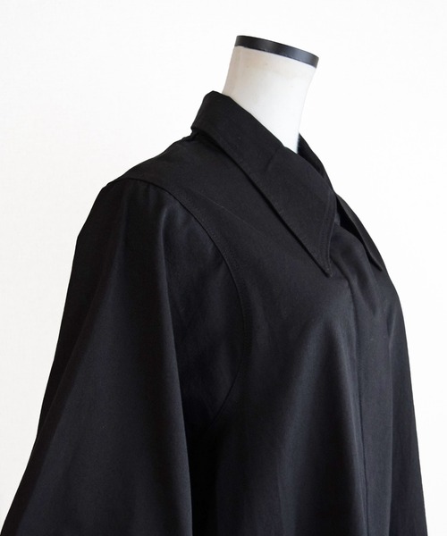 Marient（マリエント）の「メイカラーシャツ（シャツ/ブラウス・レディース・ホワイト/ブラック・FREE）」の10枚目の写真