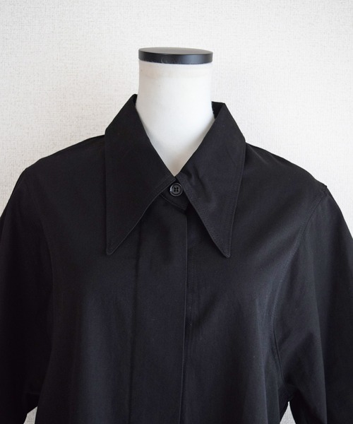 Marient（マリエント）の「メイカラーシャツ（シャツ/ブラウス・レディース・ホワイト/ブラック・FREE）」の11枚目の写真