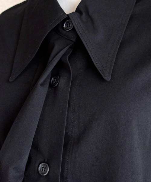 Marient（マリエント）の「メイカラーシャツ（シャツ/ブラウス・レディース・ホワイト/ブラック・FREE）」の12枚目の写真