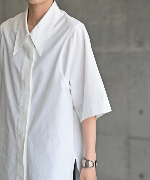 Marient（マリエント）の「メイカラーシャツ（シャツ/ブラウス・レディース・ホワイト/ブラック・FREE）」の15枚目の写真