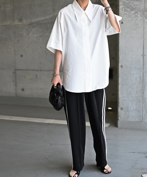 Marient（マリエント）の「メイカラーシャツ（シャツ/ブラウス・レディース・ホワイト/ブラック・FREE）」の19枚目の写真