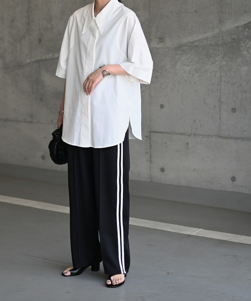 Marient（マリエント）の「メイカラーシャツ（シャツ/ブラウス・レディース・ホワイト/ブラック・FREE）」の22枚目の写真