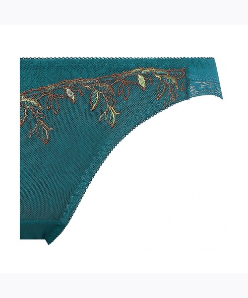 AMOSTYLE BY Triumph（アモスタイルバイトリンプ）の「レギュラーショーツ スウェイング リーヴス AMST1443 Mini JX（ショーツ・レディース・グリーン/モカ/ピンク・M/L）」の5枚目の写真