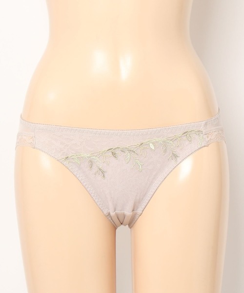 AMOSTYLE BY Triumph（アモスタイルバイトリンプ）の「レギュラーショーツ スウェイング リーヴス AMST1443 Mini JX（ショーツ・レディース・グリーン/モカ/ピンク・M/L）」の16枚目の写真