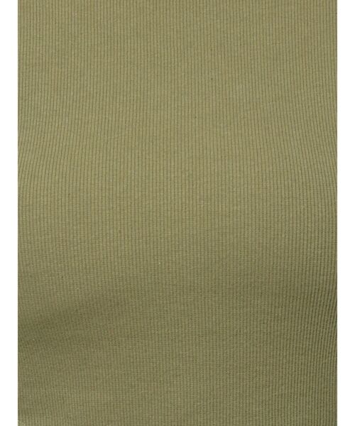 EVRIS（エヴリス）の「バックストラップリブトップス（Tシャツ/カットソー・レディース・ブラック/カーキ/ホワイト/グレー・FREE）」の9枚目の写真