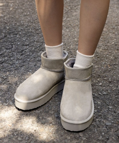 repipi armario(レピピ アルマリオ)の「アツゾコムートンブーツ(ブーツ・キッズ・ブラック/グレー/ブラウン・MEDIUM/LARGE/SMALL)」の3枚目の写真