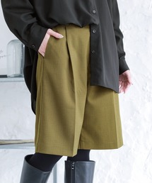 osharewalker | 『グレンチェック柄センタープレスハーフパンツ』(その他パンツ)