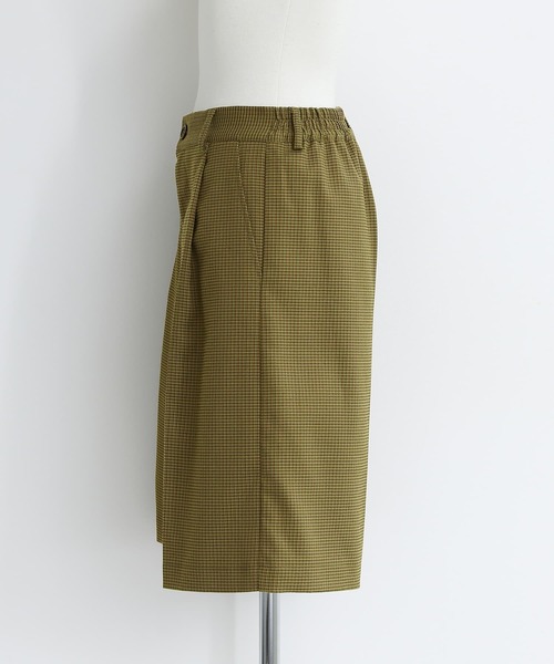 osharewalker（オシャレウォーカー）の「【廃盤】『グレンチェック柄センタープレスハーフパンツ』（その他パンツ・レディース・グレー/カーキ・1/2）」の13枚目の写真