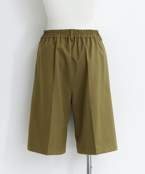 osharewalker（オシャレウォーカー）の「【廃盤】『グレンチェック柄センタープレスハーフパンツ』（その他パンツ・レディース・グレー/カーキ・1/2）」の14枚目の写真