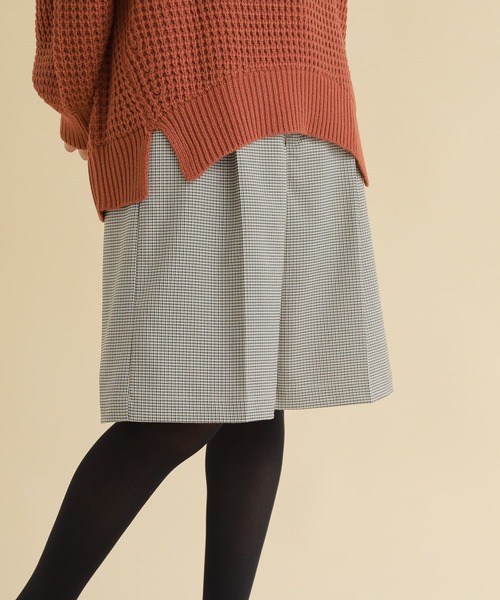 osharewalker（オシャレウォーカー）の「【廃盤】『グレンチェック柄センタープレスハーフパンツ』（その他パンツ・レディース・グレー/カーキ・1/2）」の8枚目の写真