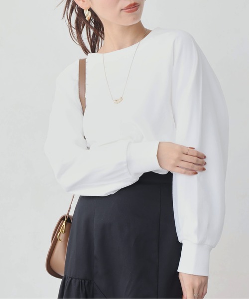 Chez toi（シェトワ）の「オーガンジーレイヤードプルオーバー（Tシャツ/カットソー・レディース・オフホワイト/グレー/ブラック・FREE）」の2枚目の写真