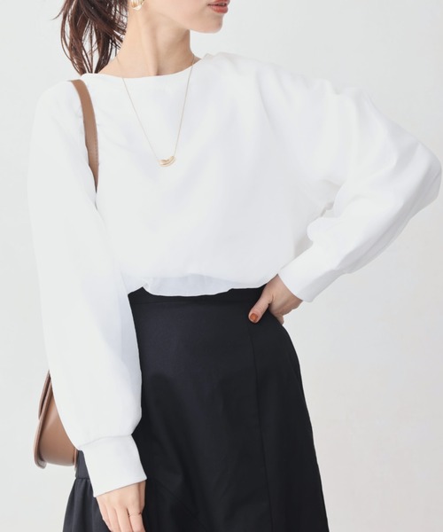 Chez toi（シェトワ）の「オーガンジーレイヤードプルオーバー（Tシャツ/カットソー・レディース・オフホワイト/グレー/ブラック・FREE）」の6枚目の写真