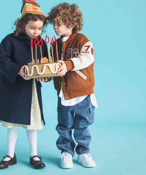 BEAMS mini(ビームスミニ)の「BEAMS mini / コーデュロイ カーゴパンツ 23FW(90~150cm)(カーゴパンツ・キッズ・オリーブ/ブルー・120/110/100/150/140/130/90)」の3枚目の写真