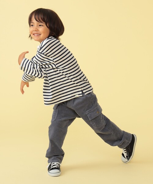 BEAMS mini(ビームスミニ)の「BEAMS mini / コーデュロイ カーゴパンツ 23FW(90~150cm)(カーゴパンツ・キッズ・オリーブ/ブルー・120/110/100/150/140/130/90)」の5枚目の写真