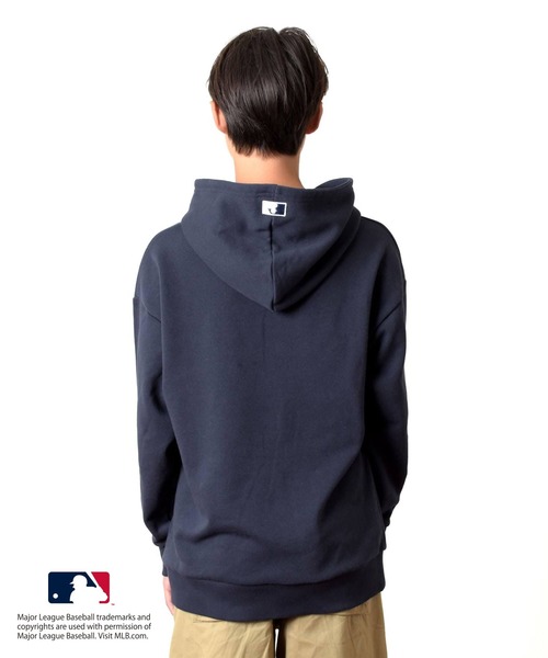 GLAZOS(グラソス)の「【MLB】裏毛チーム刺しゅうワッペン付きパーカー(パーカー・キッズ・ブルー/グレー/ネイビー/ブラック/グリーン・140cm/150cm/160cm/170cm)」の11枚目の写真