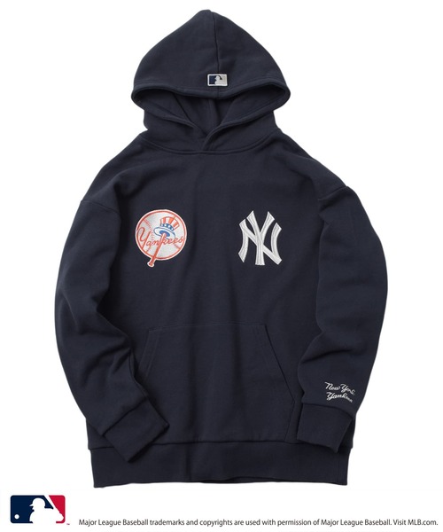 GLAZOS(グラソス)の「【MLB】裏毛チーム刺しゅうワッペン付きパーカー(パーカー・キッズ・ブルー/グレー/ネイビー/ブラック/グリーン・140cm/150cm/160cm/170cm)」の22枚目の写真