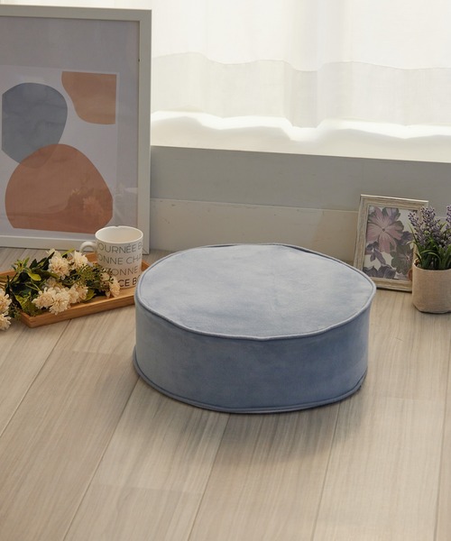 iellio（イエリオ）の「便利な極厚フロアクッション（クッション/クッションカバー・レディース・ベージュ/ライトブルー/ブラウン/ネイビー/サーモンピンク/イエロー/ライトグレー・F）」の5枚目の写真