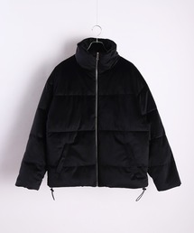 ベロア ビッグサイズ パテッドジャケット