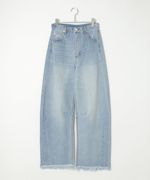 notch.(ノッチ)の「カーブデニムパンツ(デニムパンツ・レディース・ブラック/スカイブルー/インディゴブルー・L/M/S)」の19枚目の写真