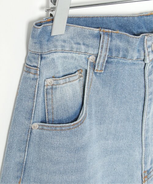 notch.(ノッチ)の「カーブデニムパンツ(デニムパンツ・レディース・ブラック/スカイブルー/インディゴブルー・L/M/S)」の15枚目の写真