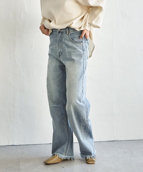 セール】カーブデニムパンツ（デニムパンツ）｜notch.（ノッチ）の