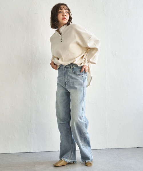 セール】カーブデニムパンツ（デニムパンツ）｜notch.（ノッチ）の