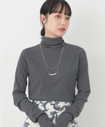 earth music&ecology | TRウールブレンドタートルネックプルオーバー(Tシャツ/カットソー)