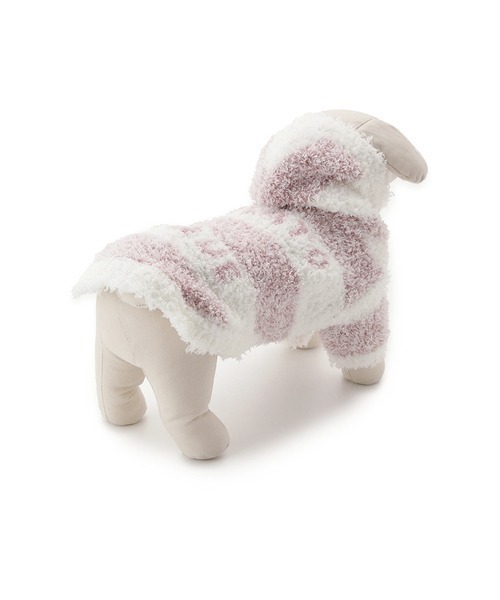 gelato pique（ジェラートピケ）の「【CAT&DOG】【販路限定商品】ジェラートメランジ2ボーダーフーディ（ペットウェア・レディース・ブラウン/ピンク/ベージュ・LARGE/SMALL/MEDIUM）」の22枚目の写真