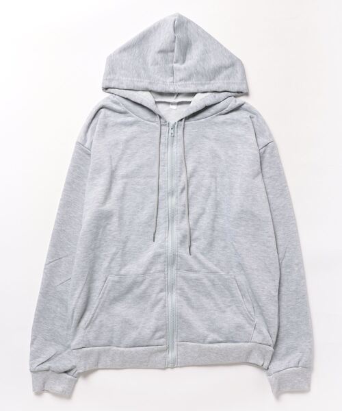 Burner（バーナー）の「【BURNER Recommend Select】オーバーシルエット センタージップ　 パーカー oku-tops-716759978721-15　Y（パーカー・レディース・ブラック/グレー・XXL/XL/L）」の4枚目の写真