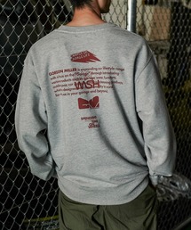 GORDON MILLER スポンサープリント12.7oz スウェットクルーネック 003