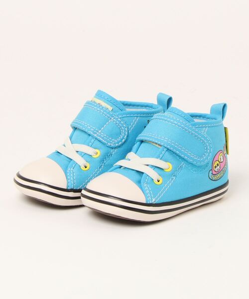 CONVERSE（コンバース）の「converse コンバース BABY ALL STAR N TAMAGOTCHI V-1 ベビーシューズ ミドルカット(ベビーオールスターNタマゴッチV-1)（スニーカー・キッズ・ホワイト/ブルー・13.0cm/15.0cm/13.5cm/14.5cm/14.0cm）」の2枚目の写真