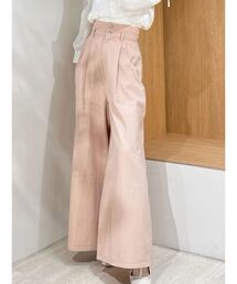 dazzlin | ダブルハイウエストワイドデニムパンツ(デニムパンツ)