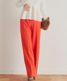 両面起毛ワイドパンツ≪洗濯機で洗える≫