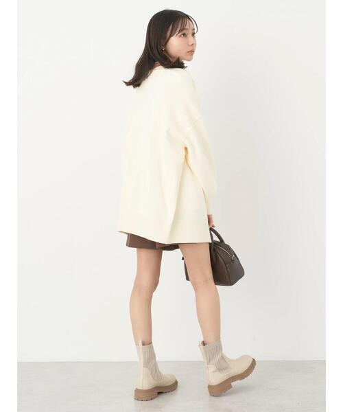 earth music&ecology（アースミュージックアンドエコロジー）の「やわらかタッチミドル丈カーディガン（カーディガン/ボレロ・レディース・ブラック/アイボリー/オレンジ/グリーン系その他3・FREE）」の5枚目の写真