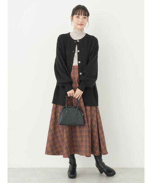 earth music&ecology（アースミュージックアンドエコロジー）の「やわらかタッチミドル丈カーディガン（カーディガン/ボレロ・レディース・ブラック/アイボリー/オレンジ/グリーン系その他3・FREE）」の7枚目の写真