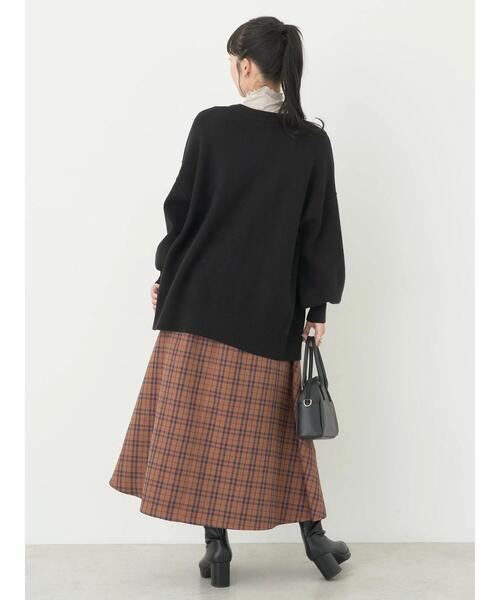 earth music&ecology（アースミュージックアンドエコロジー）の「やわらかタッチミドル丈カーディガン（カーディガン/ボレロ・レディース・ブラック/アイボリー/オレンジ/グリーン系その他3・FREE）」の9枚目の写真