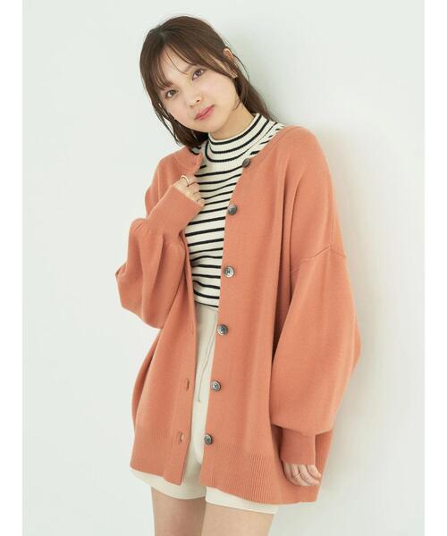 earth music&ecology（アースミュージックアンドエコロジー）の「やわらかタッチミドル丈カーディガン（カーディガン/ボレロ・レディース・ブラック/アイボリー/オレンジ/グリーン系その他3・FREE）」の10枚目の写真