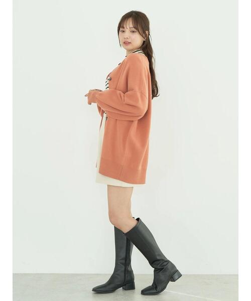 earth music&ecology（アースミュージックアンドエコロジー）の「やわらかタッチミドル丈カーディガン（カーディガン/ボレロ・レディース・ブラック/アイボリー/オレンジ/グリーン系その他3・FREE）」の12枚目の写真