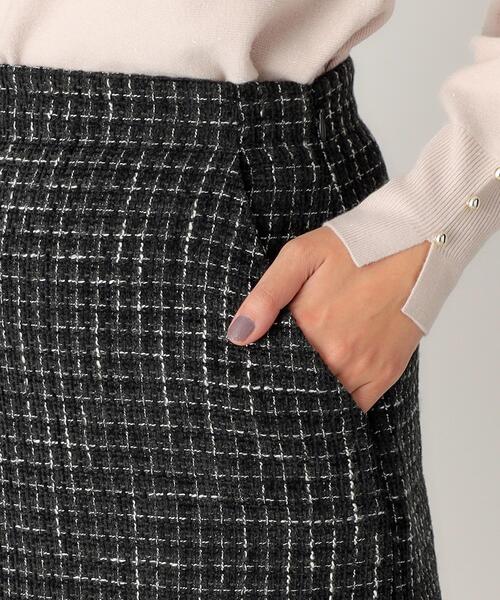 index（インデックス）の「◆モールツイードタイトスカート【洗濯機洗い可】（スカート・レディース・ブルー/ライトベージュ/ダークオレンジ/ブラック・42/36/40/38）」の21枚目の写真