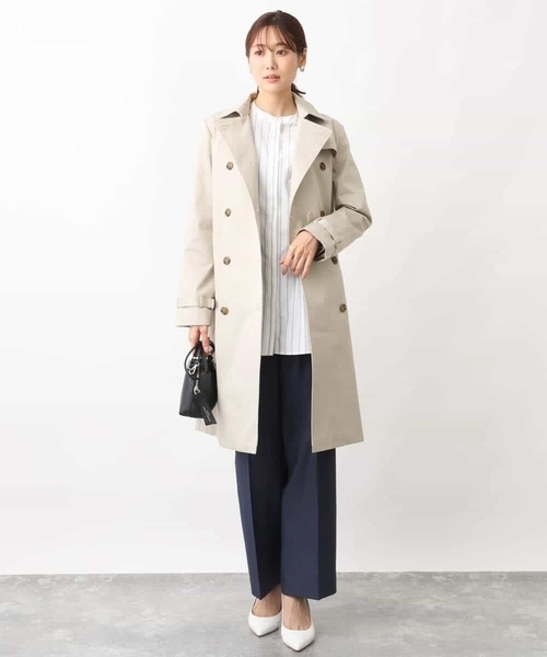 MK MICHEL KLEIN（エムケーミッシェルクラン）の「デニムライクストレートワイドパンツ/洗える（デニムパンツ・レディース・ネイビー/アイボリー・38）」の7枚目の写真