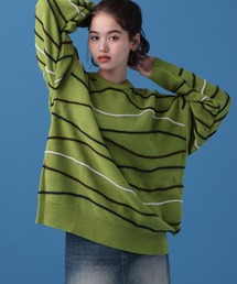 PBLIM | PAGEBOYLIM/デザインボーダーニット(ニット/セーター)