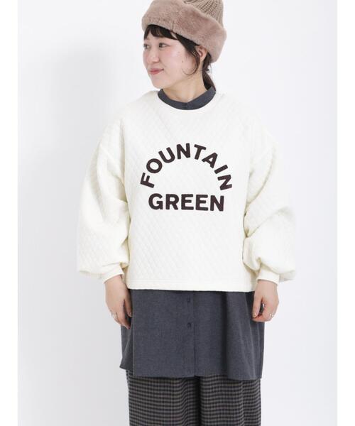 Samansa Mos2（サマンサ モスモス）の「ラウンド切替チュニック（チュニック・レディース・ベージュ/チャコールグレー/グレー/サックスブルー・F）」の11枚目の写真