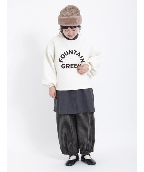 Samansa Mos2（サマンサ モスモス）の「ラウンド切替チュニック（チュニック・レディース・ベージュ/チャコールグレー/グレー/サックスブルー・F）」の12枚目の写真