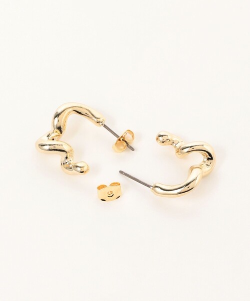 B:MING by BEAMS（ビーミングバイビームス）の「B:MING by BEAMS / ニュアンス ピアス（ピアス（両耳用）・レディース・シルバー/ゴールド・ONE SIZE）」の4枚目の写真