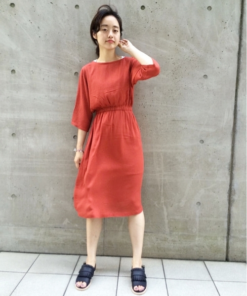 Kastane（カスタネ）の「【Kastane】BACKリボンワンピース（ワンピース・レディース・オフホワイト/レッド/ブラック・FREE）」の3枚目の写真