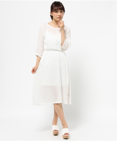 Kastane（カスタネ）の「【Kastane】BACKリボンワンピース（ワンピース・レディース・オフホワイト/レッド/ブラック・FREE）」の19枚目の写真