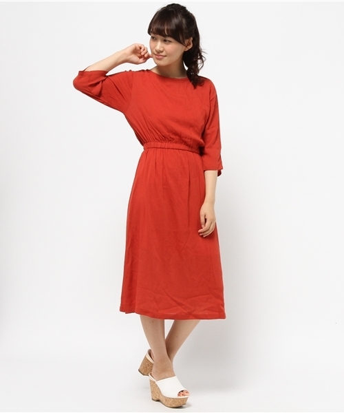 Kastane（カスタネ）の「【Kastane】BACKリボンワンピース（ワンピース・レディース・オフホワイト/レッド/ブラック・FREE）」の20枚目の写真